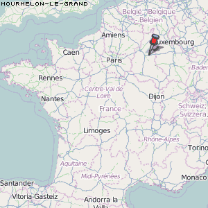 Mourmelon-le-Grand Karte Frankreich