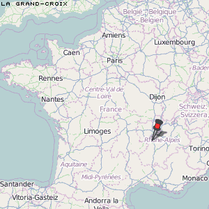 La Grand-Croix Karte Frankreich