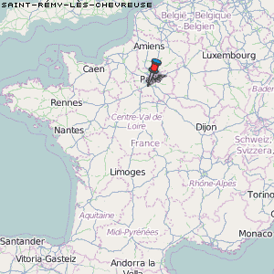Saint-Rémy-lès-Chevreuse Karte Frankreich