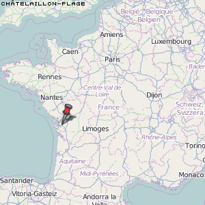 Châtelaillon-Plage Karte Frankreich