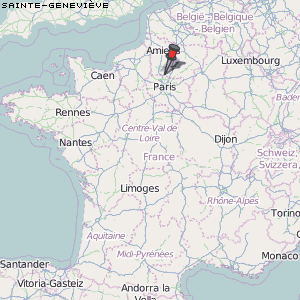 Sainte-Geneviève Karte Frankreich