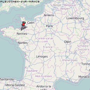 Pleudihen-sur-Rance Karte Frankreich