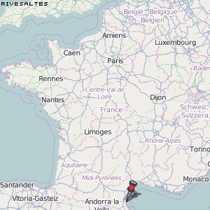 Rivesaltes Karte Frankreich