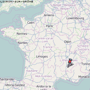 Livron-sur-Drôme Karte Frankreich