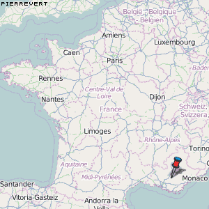 Pierrevert Karte Frankreich