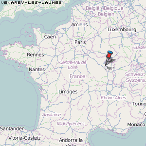 Venarey-les-Laumes Karte Frankreich