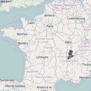Irigny Karte Frankreich