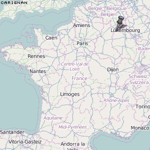 Carignan Karte Frankreich