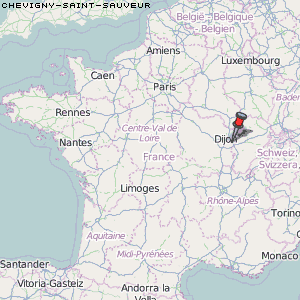Chevigny-Saint-Sauveur Karte Frankreich