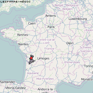 Lesparre-Médoc Karte Frankreich