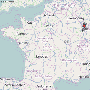 Senones Karte Frankreich