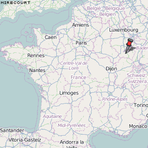 Mirecourt Karte Frankreich