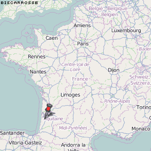 Biscarrosse Karte Frankreich