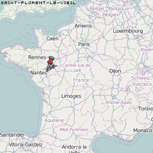 Saint-Florent-le-Vieil Karte Frankreich