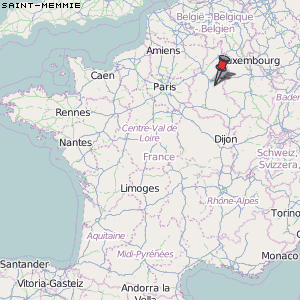 Saint-Memmie Karte Frankreich