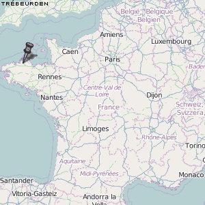 Trébeurden Karte Frankreich