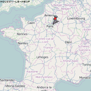 Moussy-le-Neuf Karte Frankreich