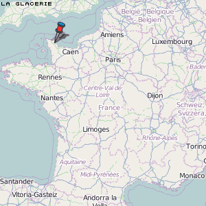 La Glacerie Karte Frankreich
