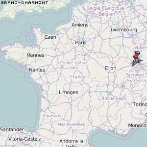 Grand-Charmont Karte Frankreich