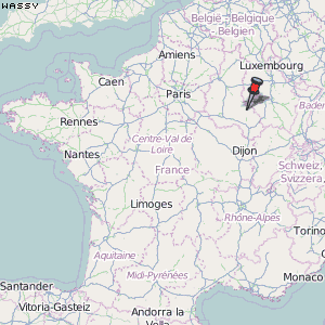Wassy Karte Frankreich