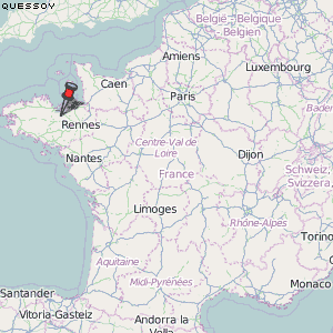 Quessoy Karte Frankreich