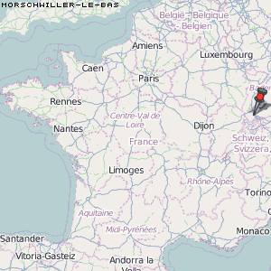 Morschwiller-le-Bas Karte Frankreich