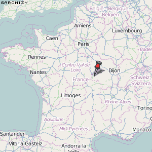 Garchizy Karte Frankreich