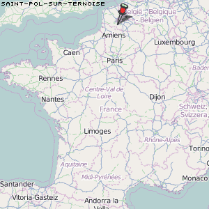 Saint-Pol-sur-Ternoise Karte Frankreich
