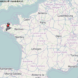Ergué-Gabéric Karte Frankreich