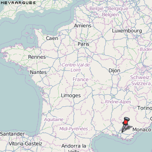 Meyrargues Karte Frankreich