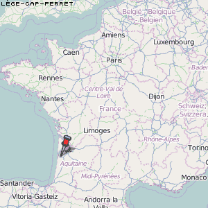 Lège-Cap-Ferret Karte Frankreich