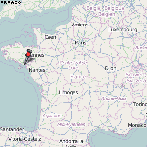 Arradon Karte Frankreich
