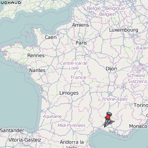 Uchaud Karte Frankreich