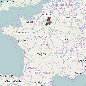 Fourqueux Karte Frankreich