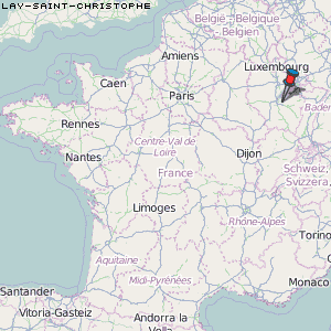 Lay-Saint-Christophe Karte Frankreich