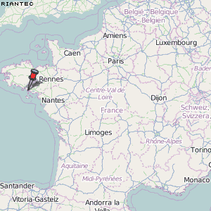 Riantec Karte Frankreich