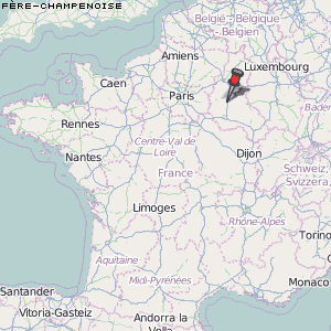 Fère-Champenoise Karte Frankreich