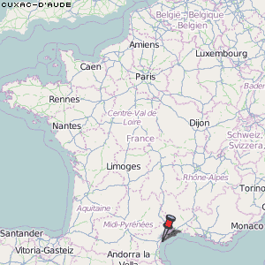 Cuxac-d'Aude Karte Frankreich
