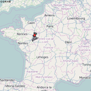 Corné Karte Frankreich