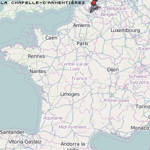 La Chapelle-d'Armentières Karte Frankreich