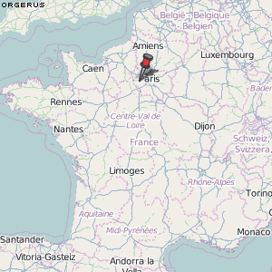Orgerus Karte Frankreich