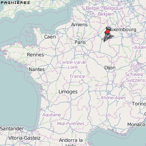 Fagnières Karte Frankreich