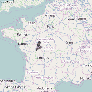Vouillé Karte Frankreich