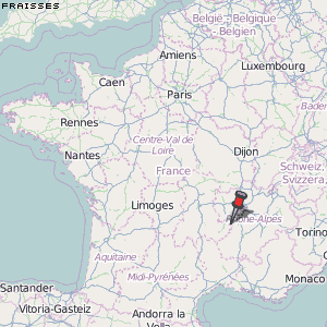 Fraisses Karte Frankreich