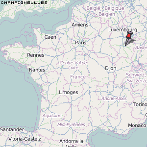 Champigneulles Karte Frankreich