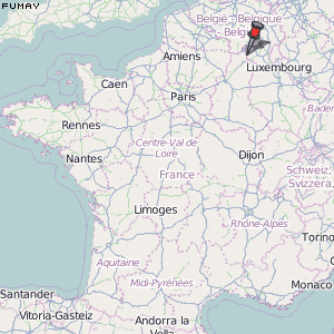Fumay Karte Frankreich