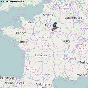 Saint-Mammès Karte Frankreich