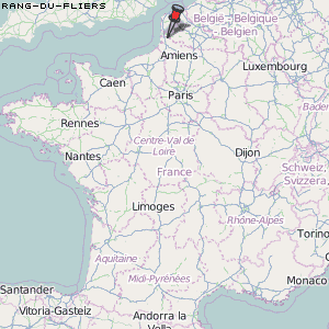 Rang-du-Fliers Karte Frankreich