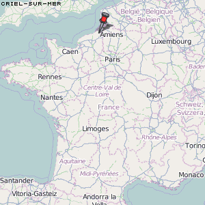 Criel-sur-Mer Karte Frankreich