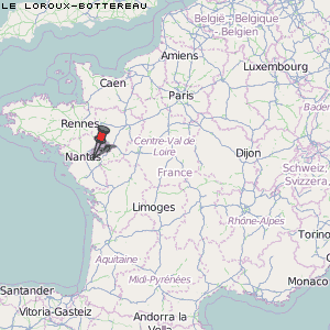 Le Loroux-Bottereau Karte Frankreich
